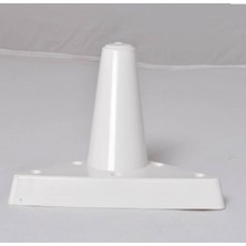 Sena Plastik Ayak Baza Ayağı Koltuk - Kanepe Ayağı Puf-Tv Ünitesi Ayağı 4 Adet 10 cm Beyaz Renk
