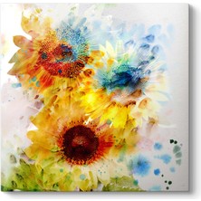 Tabloshop Soyut Ayçiçeği Tablosu