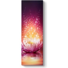 Tabloshop Işıltılı Pembe Nilüfer Tablosu