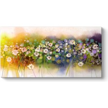 Tabloshop Sanatsal Çiçek Tarlası Tablosu