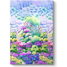 Tabloshop Rengarenk Çiçek Bahçesi Tablosu