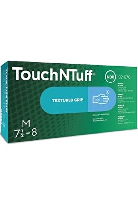 Touchntuff® 92-670 Tek Kullanımlık Pudrasız Nitril Eldiven