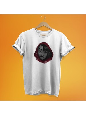 Remonz La Casa De Papel Baskılı %100 Pamuk Oversize T-Shirt Büyük Beden Tişört