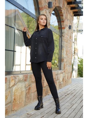 Rmg Büyük Beden Tensel Füm Gömlek