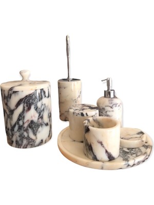 Polen Stone - Afyon Menekşe Mermer 7'li Banyo Seti