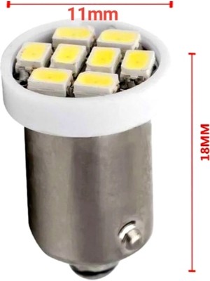 Gürler Oto Aksesuar BA9S LED Ampul Soket Tipi BA9S Tırnaklı 8 Ledli Beyaz 12V 2AD Mini Boy