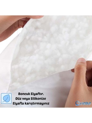 Evene Yastık Silikon Uyku Yastığı Pamuklu Destek Minderi 700 gr 5'li