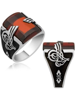 Gumush Gümüş Tuğralı Erkek Yüzük