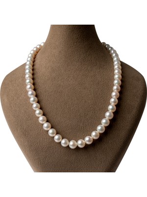 Pearls in Ocean Beyaz Renk Inci Kolye Classic Serisi 304