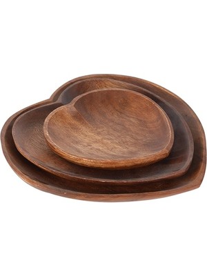 Panalı Kalp Şekilli Bambu Çerezlik