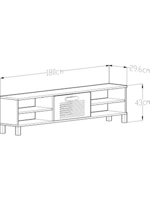 Givayo Wood's Maeva Tv Ünitesi Ahşap