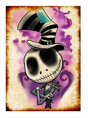 Tablomega Jack Skellington Posteri Mdf Poster