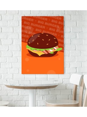 Bk Gift Cafe & Bar & Restaurant Konseptli Kanvas Tablo 70 x 100 cm-92