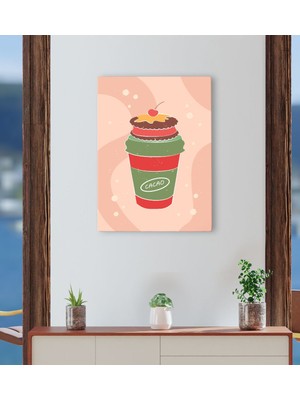 Bk Gift Cafe & Bar & Restaurant Konseptli Kanvas Tablo 30 x 50 cm-87