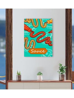 Bk Gift Cafe & Bar & Restaurant Konseptli Kanvas Tablo 30 x 50 cm-68