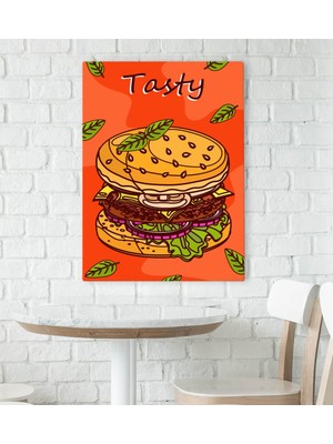 Bk Gift Cafe & Bar & Restaurant Konseptli Kanvas Tablo 70X100CM-69