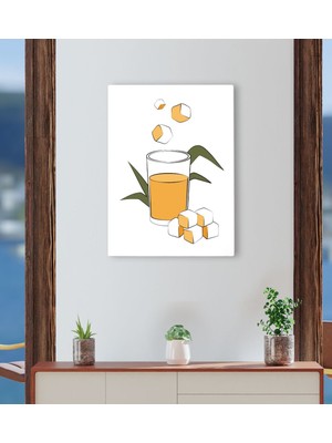 Bk Gift Cafe & Bar & Restaurant Konseptli Kanvas Tablo 30X50CM-62