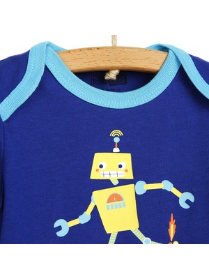 Hello Baby Basic Erkek Bebek Baharlık Kısa Kollu Pijama Takımı