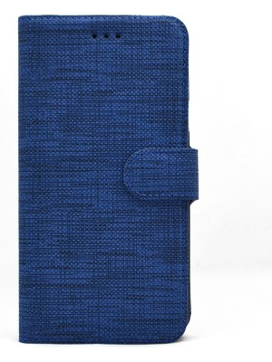 Dlrcase Xiaomi Redmi 9A Kılıf Standlı Kartvizitli Exclusive Spor Cüzdan Lacivert