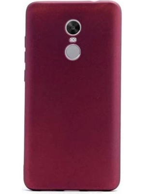 Dlrcase Xiaomi Redmi 5 Plus Kılıf Premier Silikon Arka Kapak Mürdüm