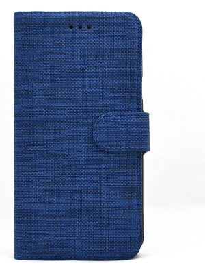 Dlrcase Samsung Galaxy A01 Kılıf Standlı Kartvizitli Exclusive Spor Cüzdan Lacivert