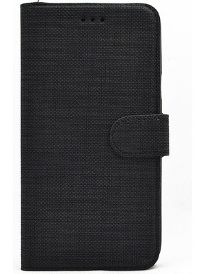 Dlrcase General Mobile Gm 8 Kılıf Standlı Kartvizitli Exclusive Spor Cüzdan Siyah