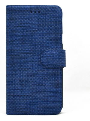 Dlrcase Samsung Galaxy M20 Kılıf Standlı Kartvizitli Exclusive Spor Cüzdan Lacivert