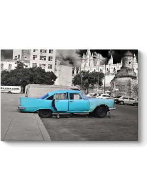 Tabloshop Terkedilmiş Araba Tablosu - Tabloshop