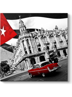 Tabloshop Küba Havana Araba Tablosu - Tabloshop