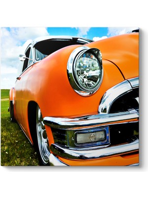 Tabloshop Turuncu Klasik Araba Tablosu - Tabloshop