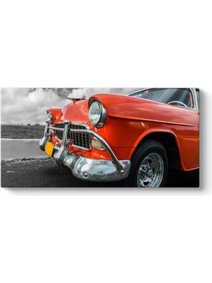 Tabloshop Siyah Beyaz Chevrolet Tablosu - Tabloshop