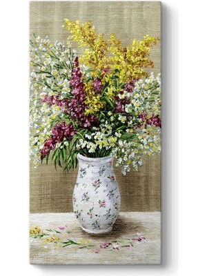 Tabloshop Eski Çiçek Vazo Iv Tablosu