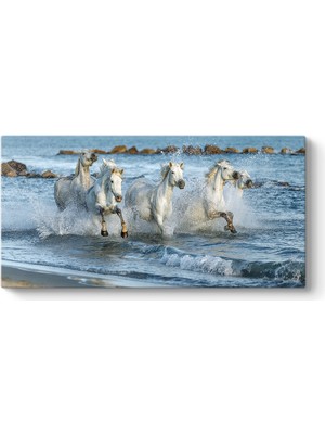 Tabloshop Sahilde Koşan Atlar Tablosu