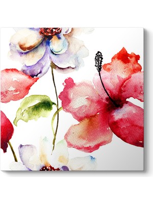 Tabloshop Suluboya Çiçek Tablosu