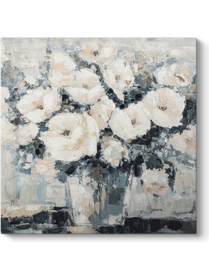 Tabloshop Soyut Vazoda Çiçek Tablosu