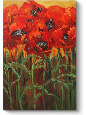 Tabloshop Gelincik Çiçeği Tarlası Tablosu