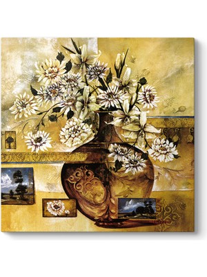 Tabloshop Dekoratif Çiçekler Tablosu