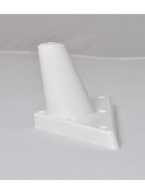 Sena Plastik Ayak Baza Ayağı Koltuk - Kanepe Ayağı Puf-Tv Ünitesi Ayağı 4 Adet 10 cm Beyaz Renk