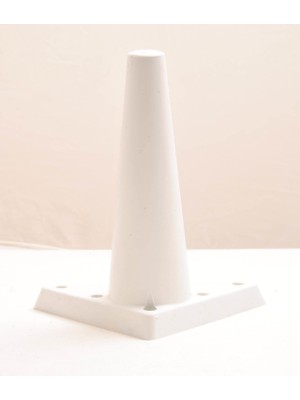 Sena Plastik Ayak Baza Ayağı Koltuk - Kanepe Ayağı Puf-Tv Ünitesi Ayağı 4 Adet 20 cm Beyaz Renk