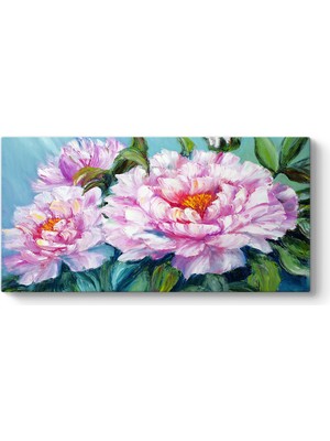 Tabloshop Sanatsal Pembe Çiçekler Tablosu