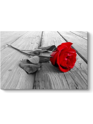 Tabloshop Ahşap Üzerindeki Gül Tablosu