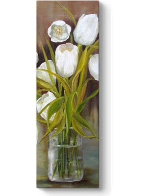 Tabloshop Soft Beyaz Çiçekler Tablosu