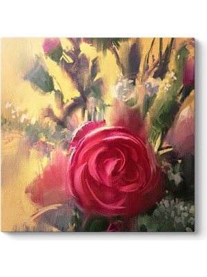 Tabloshop Pembe Gül Buketi Tablosu