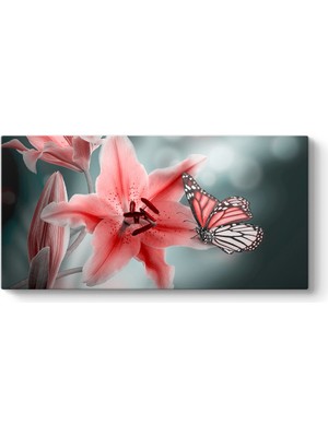 Tabloshop Çiçek ve Kelebekler Tablosu