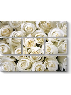 Tabloshop Beyaz Gül Buketi Tablosu