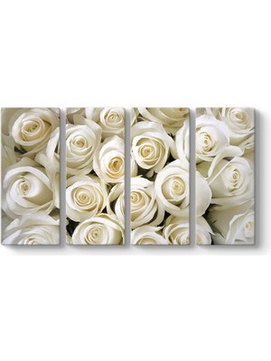 Tabloshop Beyaz Gül Buketi Tablosu
