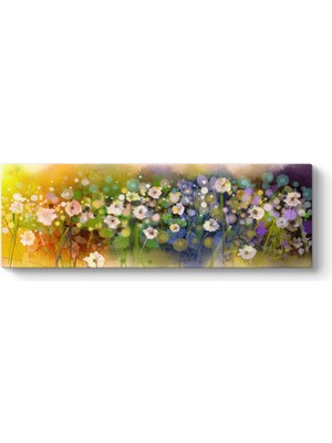 Tabloshop Sanatsal Çiçek Tarlası Tablosu