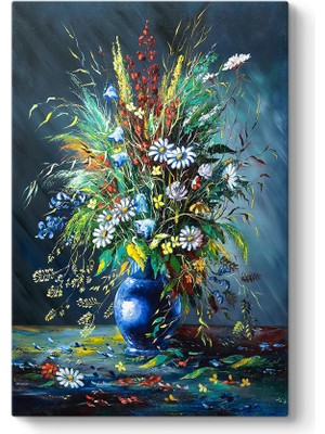 Tabloshop Vazodaki Çiçek Natürmort Tablo