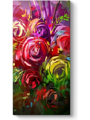 Tabloshop Soyut Gül Buketi Tablosu