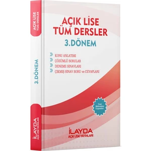 İlayda Açık Öğretim Lisesi 3. Dönem Tüm Dersler Yardımcı Ders Kitabı